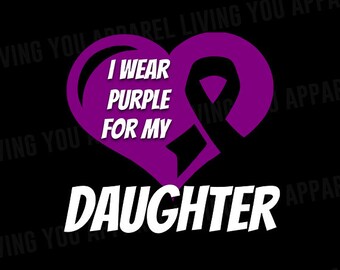 Lupus Png, Lupus Awareness Png, Lupus Ribbon Png, Lupus Awareness Month, Purple Ribbon Png, I Wear Purple For My Daughter Png