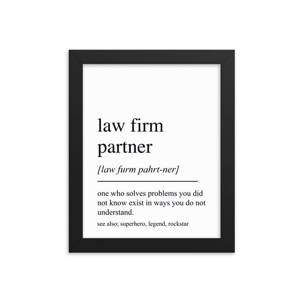 Law Firm Partner Gift, Law Firm Partner Wall Art, Gift For Law Firm Partner, Law Firm Partner Wall Decor, Law Firm Partner Art Print