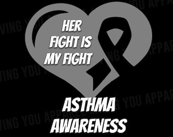 Asthma Png, Asthma Awareness, Asthma Warrior, Gray Ribbon, Asthma Fighter, Asthma Support, Asthma Survivor, I Wear Grey, Asthma Ribbon