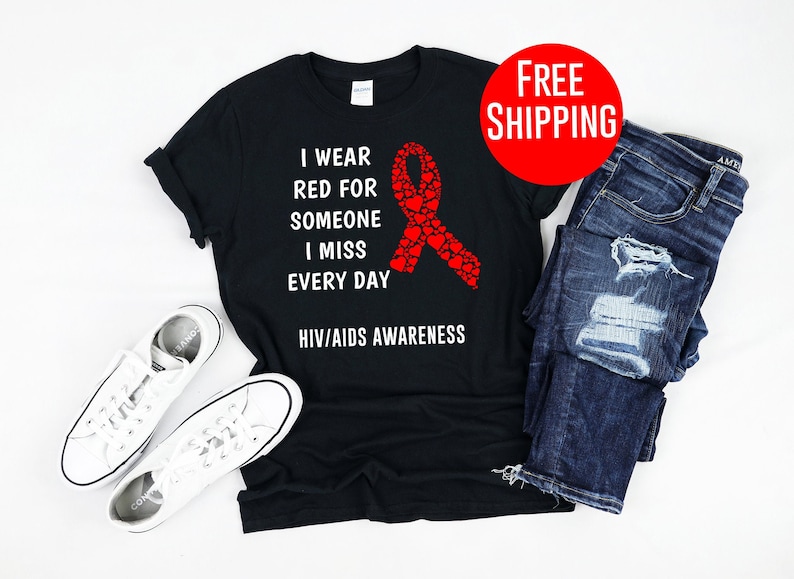 Hiv / Shirt / Tank Top / Hoodie / Hiv Aids Awareness / Hiv Awareness ...