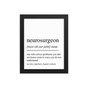 Neurosurgeon Gift, Neurosurgeon Wall Art, Gifts For Neurosurgeon, Neurosurgeon Wall Decor, Neurosurgeon Art Print, Neurosurgeon Office Decor
