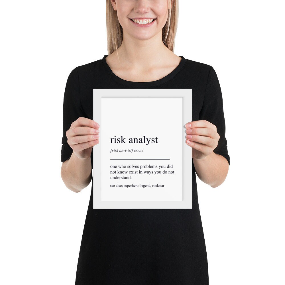 Risk Analyst Gift, Risk Analyst Wall Art, Gifts for Risk Analyst, Risk ...