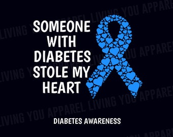 Diabetes Png, Type 1 Diabetes Png, Diabetes Warrior Png, Diabetes Awareness Png, Diabetes Walk Shirt, Diabetes Digital Png, I Wear Blue Png