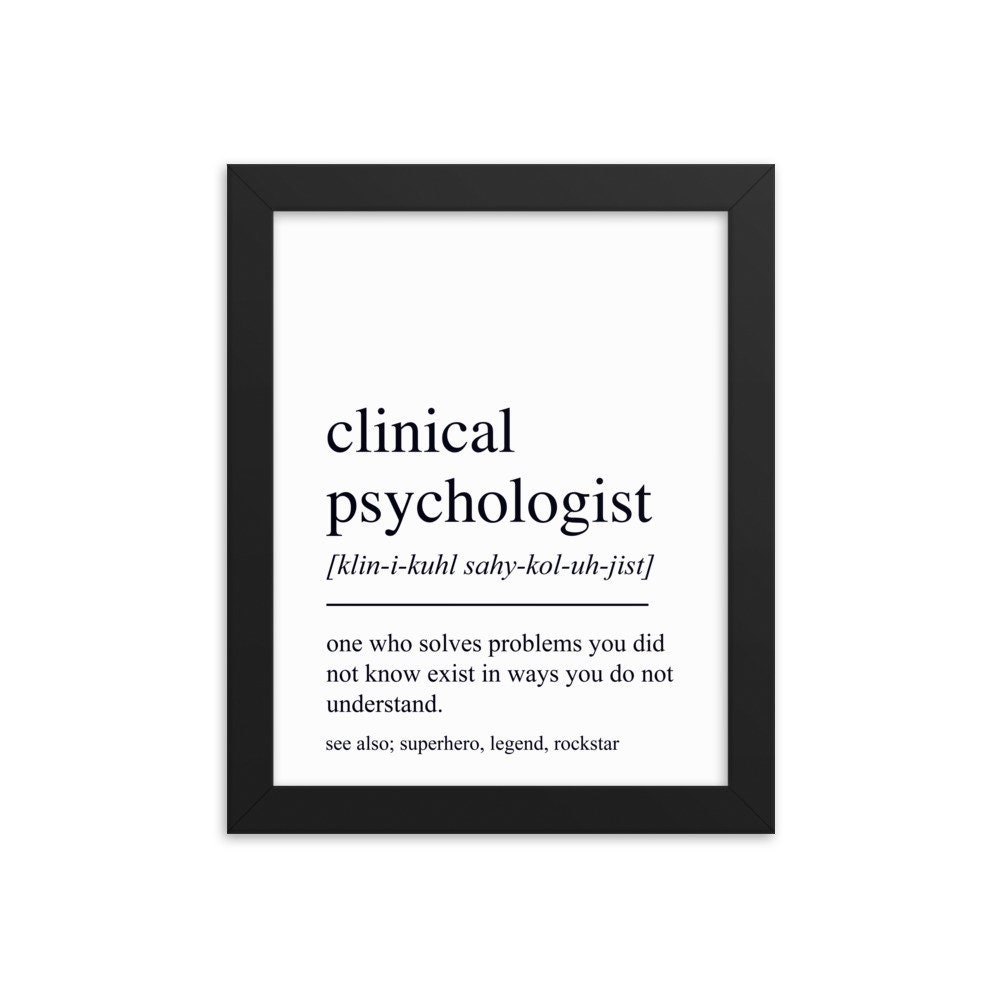 Clinical Psychologist Gift, Clinical Psychologist Wall Art, Gifts for Clinical  Psychologist, Clinical Psychologist Office Decor - Etsy, image size:1000x1000