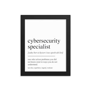 Cadeau de cybersécurité, art mural de cybersécurité, cadeau de graduation de cybersécurité, décoration murale de cybersécurité, cybersécurité Impression artistique