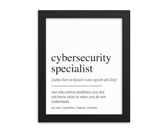 Cybersecurity Gift, Cybersecurity Wall Art, Cybersecurity Graduation Gift, Cybersecurity Wall Decor, Cybersecurity Art Print