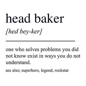Head Baker png-bestand – bakkerij-clipart voor sublimatie, afdrukbare keukenkunst, professioneel bakontwerp downloaden