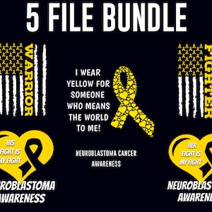 Neuroblastoma Cancer Png Bundle, Neuroblastoma Cancer Awareness Month, Yellow Ribbon Png, Neuroblastoma Cancer Clip Art, Instant Download