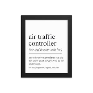 Regalo del controlador de tráfico aéreo, arte de la pared del controlador de tráfico aéreo, regalos para el controlador de tráfico aéreo, decoración de la oficina del controlador de tráfico aéreo