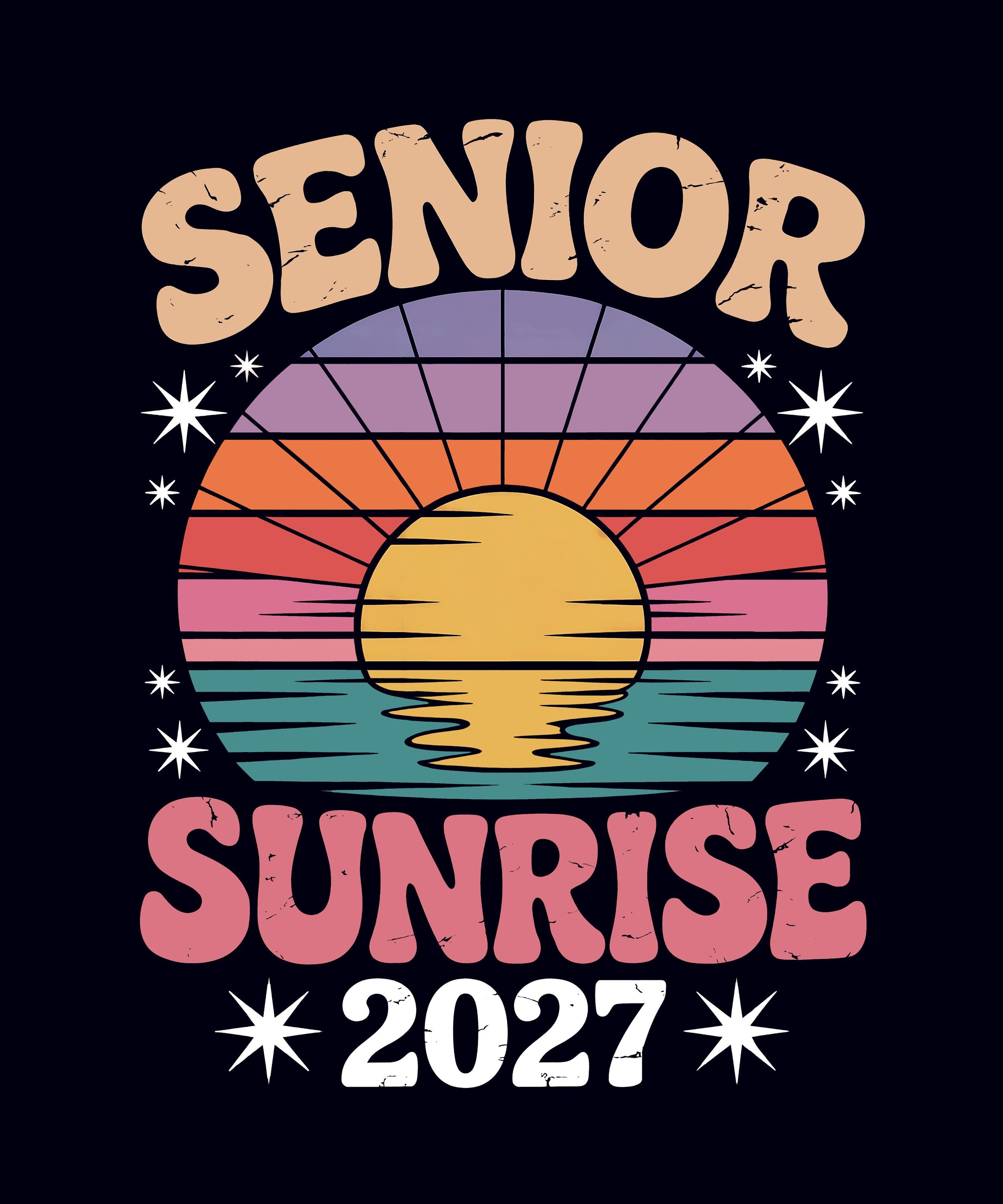 Senior Sunrise 2027 PNG Sublimation Design – Retro Graduation Sunrise Graphic for Tshirts and Tees - Etsy