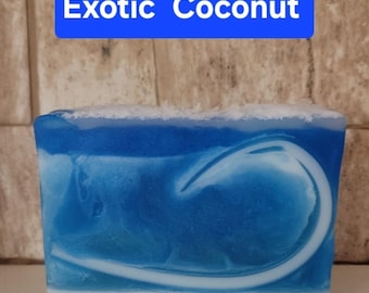 Blue, Beachy, Tropical Coconut Vibe Soap
