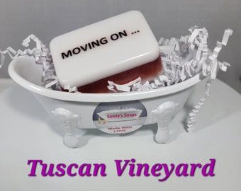 Moving On - Soap with Words - Wine Soaps - Realtor Favors - Set of 2