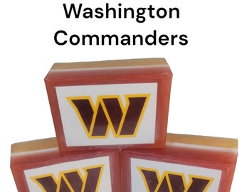 Football Soaps - Washington Commanders - Sports Soap - NFL Gifts - Redskins