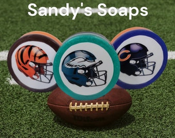 Football Soaps - Chicago Bears - Cincinnati Bengals - Philadelphia Eagles - Sports Soap - NFL Gifts