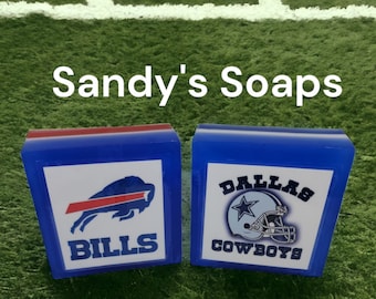 Football Soaps - Buffalo Bills - Dallas Cowboys - Sports Soap - NFL Gifts