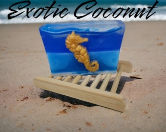 Exotic Coconut  Soap - Beach Wedding Soaps - Glycerin Soap
