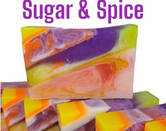 Sugar & Spice Soap: Handcrafted Glycerin Soap, Cinnamon Scent