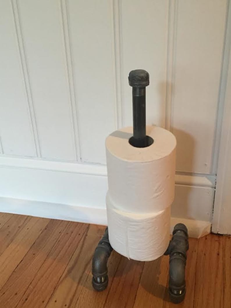 Industrial Pipe Toilet Paper Holder Etsy