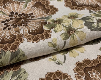 Garden Brown Floral Decorative Throw Pillow Cover