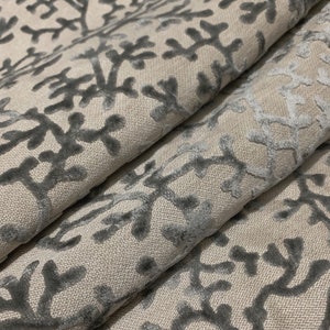 Charleston Steel Raised Velvet Luxury Decorative Throw Pillow Cover