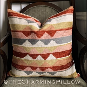 Blushing Boho Decorative Throw Pillow Cover