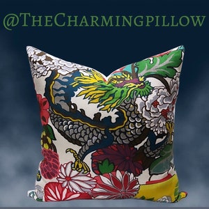 Schumacher Chiang Mai Alabaster Decorative Throw Pillow Cover