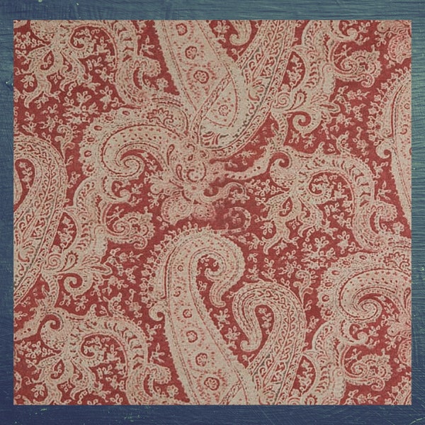 Linen Paisley Etsy