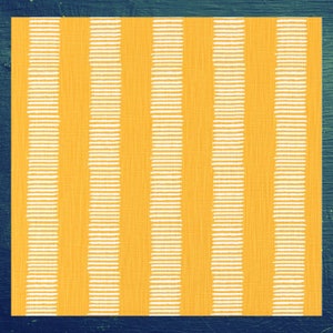 Dash Printed Brazilian Yellow Decorative Throw Pillow Cover