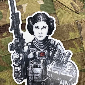 Battle Tribe Saint Leia sticker version 2   1B