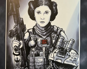 Saint Leia  11x17 art print  1A