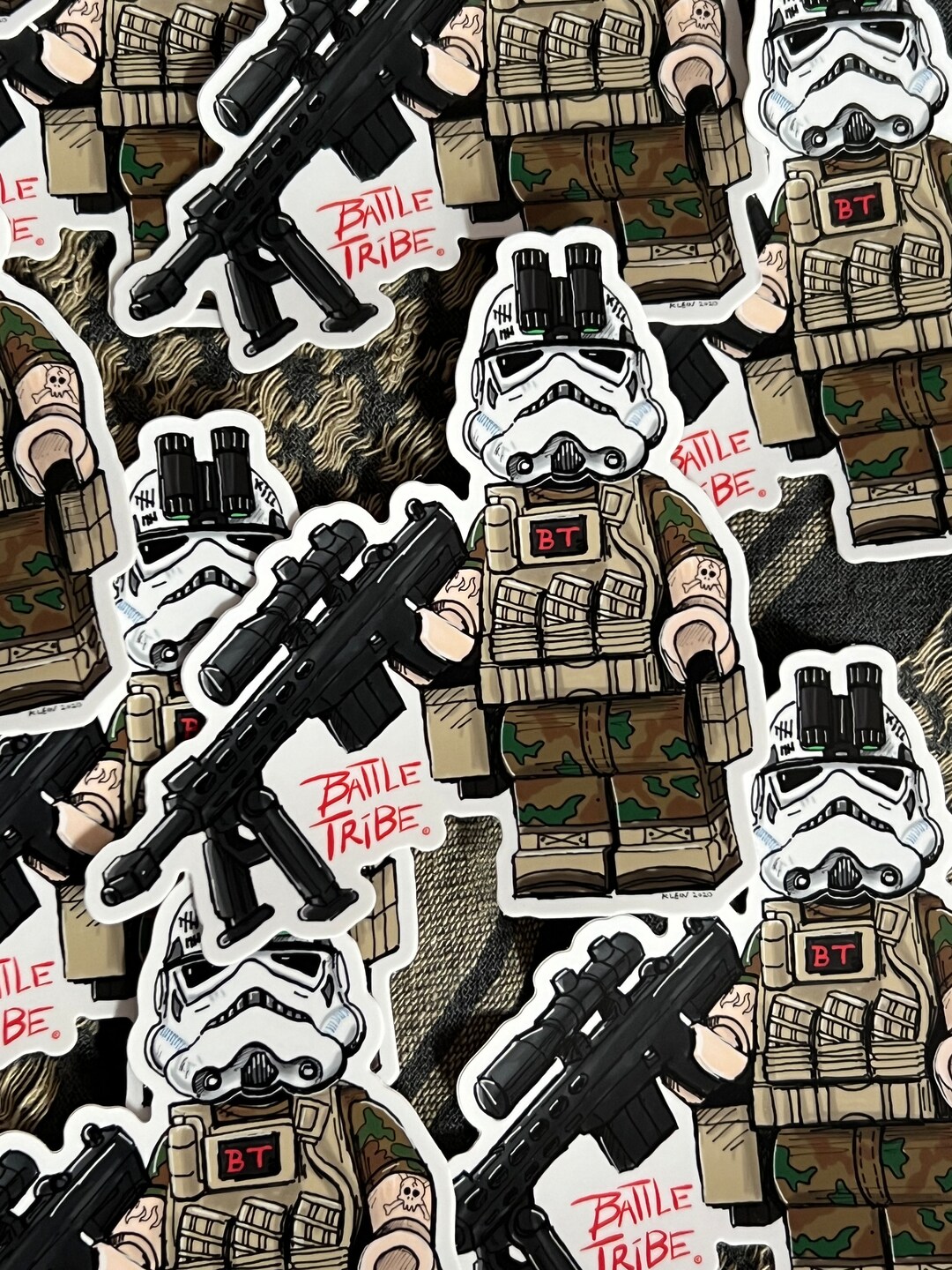Battle Tribe B T Sticker - Etsy
