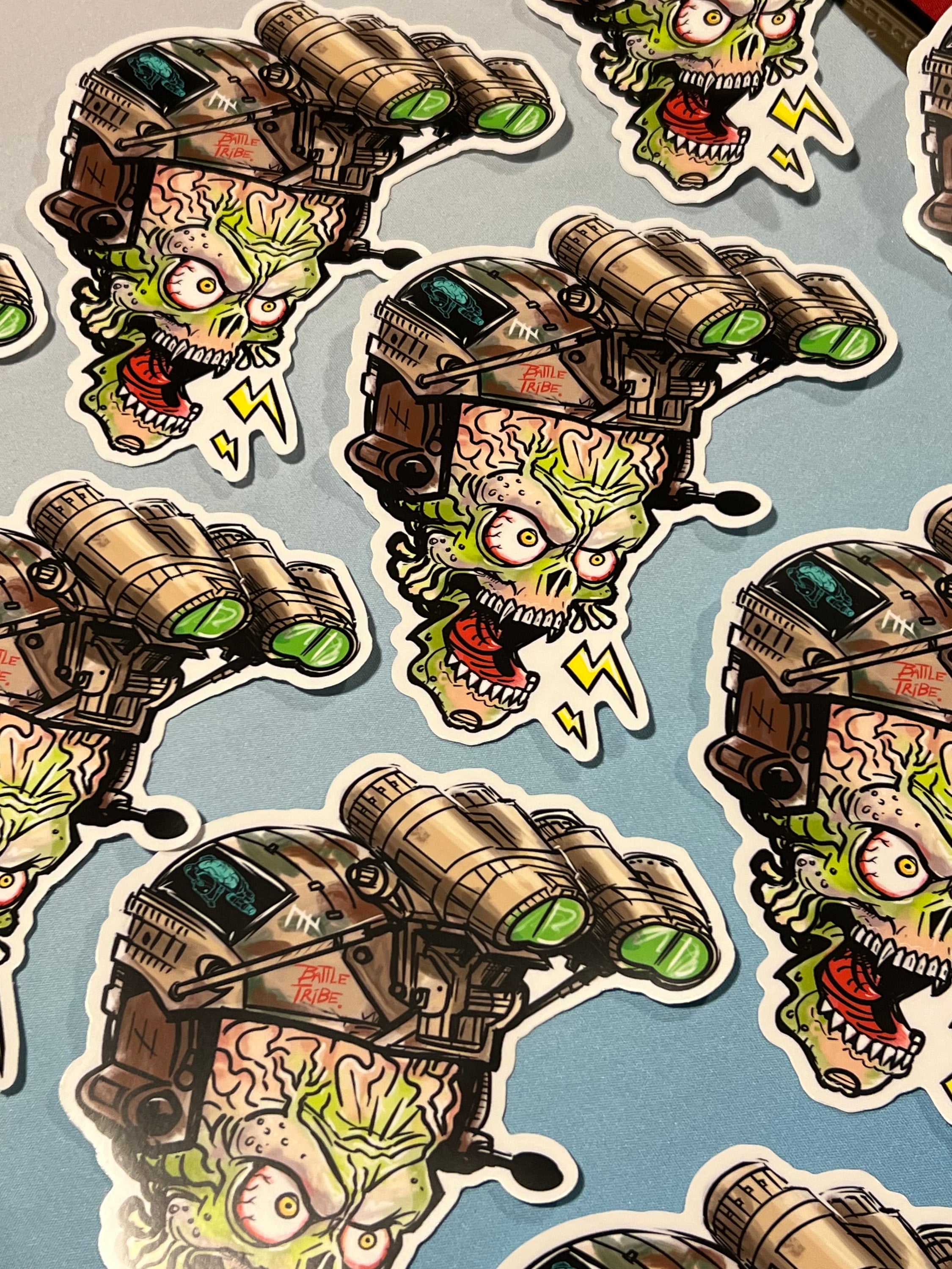 Adesivo de Soldado “Inter Galactic” da Battle Tribe Head Borne Systems
