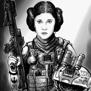 Saint Leia 30x40 art canvas