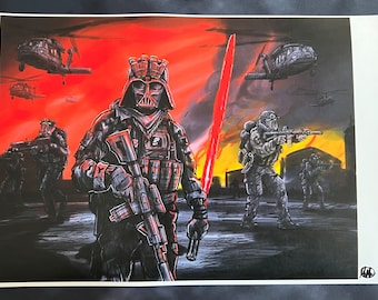 Dark Operator  11 x 17 art print  1A