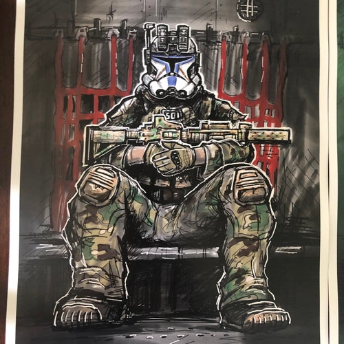 Captain Rex No Light 11x17 Art Print 2a Etsy