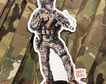 Battle tribe operator sticker