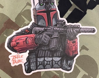 Adesivo do Operador Fett da Tribo de Batalha