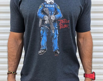Camiseta de policía de Battle Tribe 25