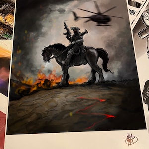 Death Dealer Operator 11x17 signed art print on matte paper 4