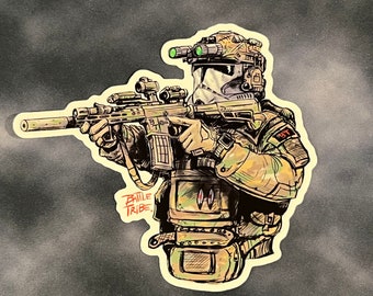Adesivo de soldado da fase dois