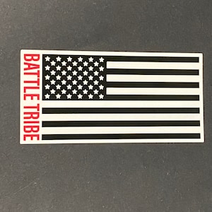 Adesivo bandiera americana Battle Tribe