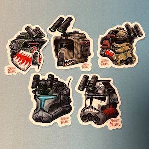 Battle Tribe Mini Trooper Helmet sticker pack #2