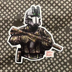 Adesivo "Imperial Mando Trooper" della tribù Battle