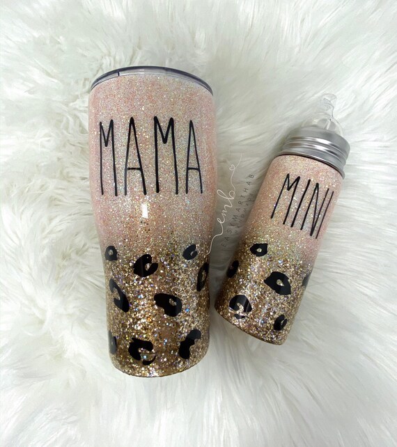 mother and daughter matching cups