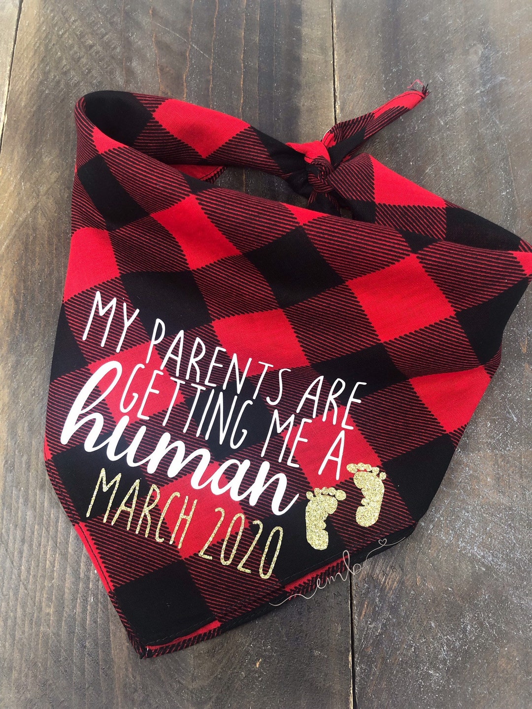 My Parents Are Getting Me A Human Dog Bandana. Pregnancy - Etsy