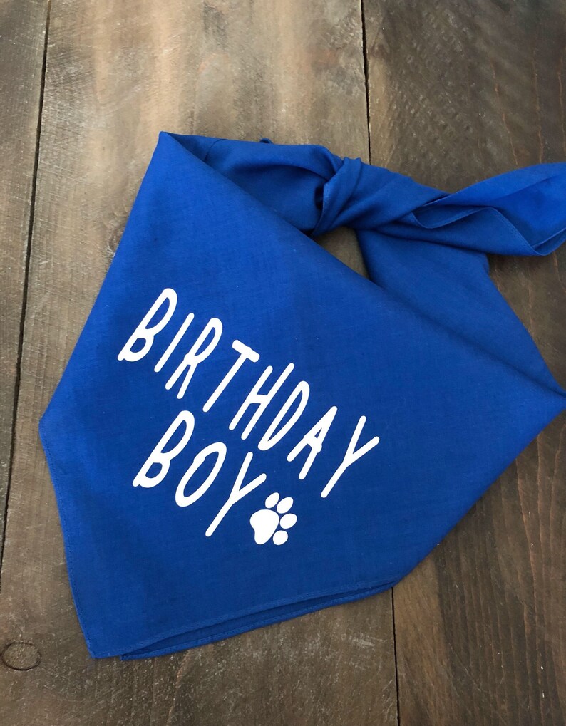 Dog Birthday Bandanas. Birthday Boy Bandana. Birthday Girl Etsy