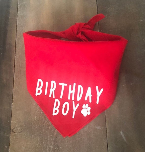 Birthday Boy Dog Bandana. Dog Birthday Bandana. Dog Birthday Etsy