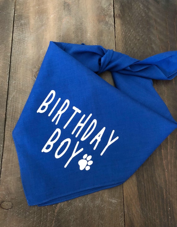 Birthday Boy Dog Bandana. Dog Birthday Bandana. Dog Birthday Etsy