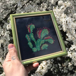 Venus fly trap plant home decor / carnivorous houseplant / Dionaea muscipula/ original framed artwork /  gothic home decor /