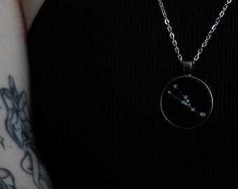 Taurus constellation necklace / Taurus zodiac sign necklace / astrology gift / zodiac jewelry / April May June birthday gift / star necklace